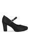Pumps mit Riemen Schwarz