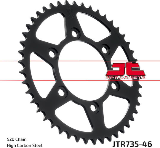 JT Sprockets Γρανάζι Πίσω 46 Δοντιών για Ducati Monster