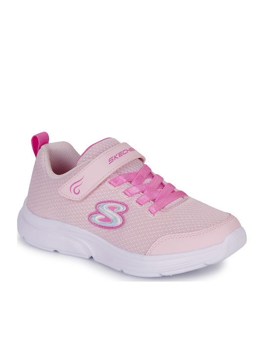 Skechers Wavy Lites Παιδικά Sneakers με Σκρατς Ροζ