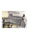 Guy Laroche Bettbezug-Set Baumwolle Einzelbett mit Kissenbezug 165x225 Emilia Charcoal