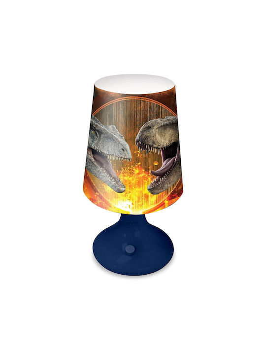 Kids Licensing Led Παιδικό Φωτιστικό Πορτατίφ Jurassic World Μπλε