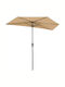 Circular Garden Umbrella Metal Ecru 2.7xHeight 2.4m