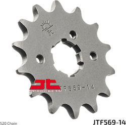 JT Sprockets Γρανάζι Μπροστά 14 Δοντιών για Kawasaki KLX 250 για Yamaha WR 250