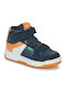 Kickalien Παιδικά Sneakers High με Σκρατς Μπλε