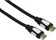 HAMA Braided Cable HDMI male - HDMI male 1.5m Μαύρο