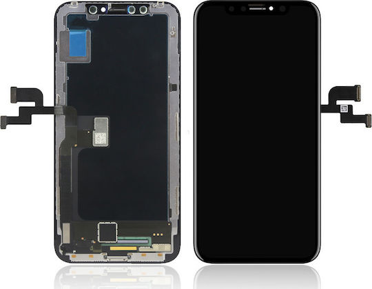 Екран OLED Hard OLED със Сензорен Механизъм за iPhone X (Черен)