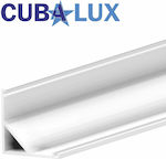 Cubalux Εξωτερικό Προφίλ Αλουμινίου Ταινίας LED Γωνιακό 200x1.6x1.6εκ.