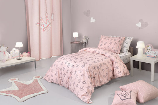 Guy Laroche Bettwäsche-Set Halb-Doppel Baumwolle Majesty Rosa 165x250cm 3Stück