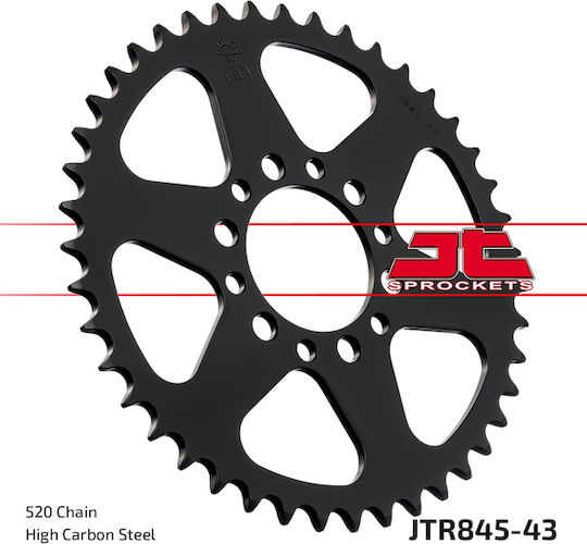 JT Sprockets Rear Sprocket 43 Teeth for Yamaha XT 250