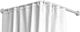 Mirtak Πτυσσόμενη Βέργα Κουρτίνας Μπάνιου Γωνιακή Βιδωτή Πλαστική Λευκή 70x100-175εκ.