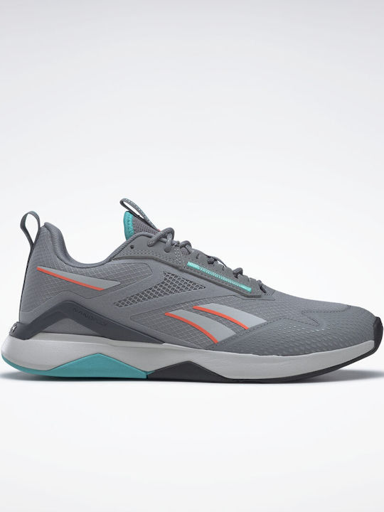 Reebok Nanoflex Adventure TR Ανδρικά Αθλητικά Παπούτσια για Προπόνηση & Γυμναστήριο Pure Grey 5 / Pure Grey 2 / Classic Teal