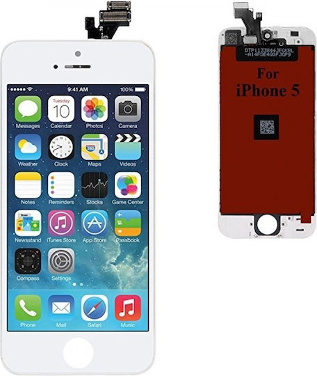 Οθόνη LCD mit Touch-Mechanismus für iPhone 5. (Weiß)