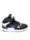 Παιδικά Sneakers High με Σκρατς Μαύρα