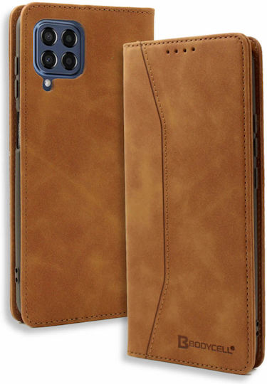 Bodycell PU Leather Wallet Synthetic Leather Brown (Galaxy M33)