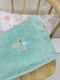 Nima Blanket Nursery Swaddling Blankets Chirp Chirp Turquoise 80x110cm