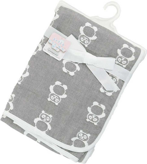 Soft Touch Pătură Pepinieră Swaddling pături 100% bumbac Gri 78x80cm