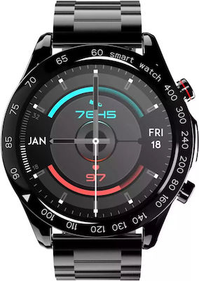 HiFuture FutureGo Pro 46mm Smartwatch mit Pulsmesser (Schwarz)