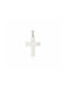 Skaras Jewels Men's White Gold Cross 14K