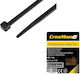 Cresman Cable Ties Plastic 300mmx4.8mm in Black Colour 100pcs 07358