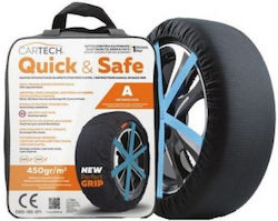 Cartech Quick & Safe I Αντιολισθητικές Χιονοκουβέρτες για Επιβατικό Αυτοκίνητο 2τμχ