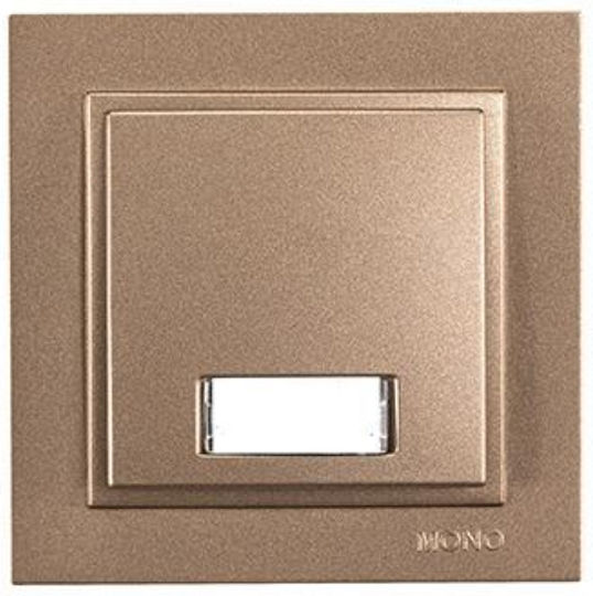 Eurolamp Complete Wall Push Bell Button with Frame Gold 152-10511