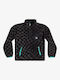 Kinderstrickjacke Fleece Schwarz Clean Coasts K Zip Fleece