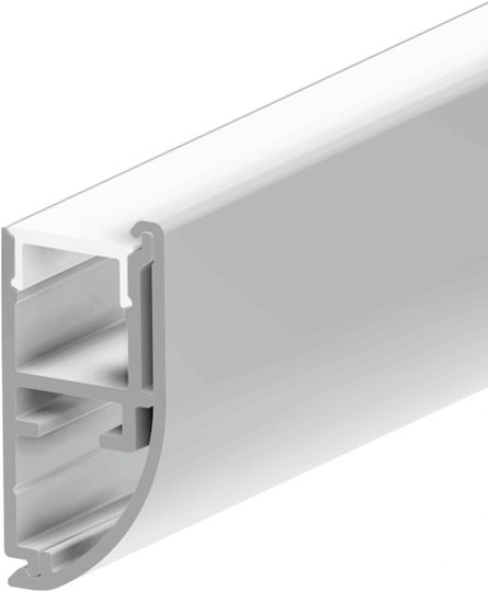 Cubalux На открито Алуминиев Профил за LED Лента с Опал Покритие 100x1.5x3.2см.