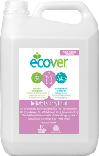 Ecover Υγρό Απορρυπαντικό για Ευαίσθητα & Μάλλινα Ρούχα 5lt (110 Μεζούρες)