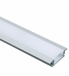 Finetto Încastrat Profil din Aluminiu pentru Bandă LED 300cm.