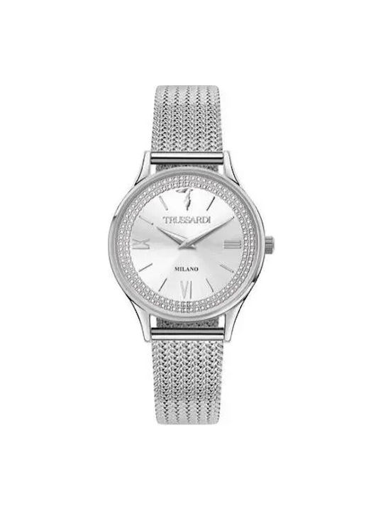 Trussardi T-Star Damen Uhr mit Silber Metallarmband