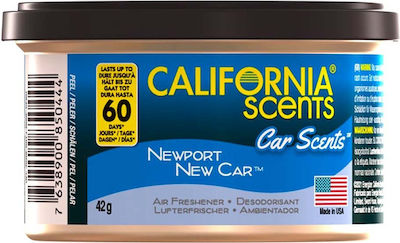 California Scents Car Air Freshener Can Console/Dashboard Newport New Car 42gr