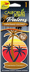 California Scents Αρωματική Καρτέλα Κρεμαστή Αυτοκινήτου Hang Out Palms Capistrano Coconut