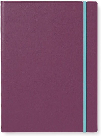 Filofax Neutrals Σημειωματάριο Α4 Ριγέ Μωβ