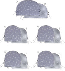 Kentia Crib Bumpers Classic for the Crib Rails Gray 40x40cm