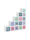 vidaXL Toy Storage System made of Plastic White 15pcs
