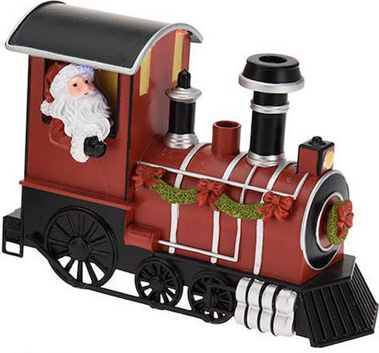 BigBuy Weihnachtliche Kunststoff Figur Zug Höhe 19cm