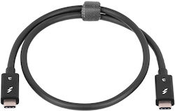 Akyga Thunderbolt 3 Thunderbolt 3 Cable Μαύρο 0.5m (AK-USB-33)