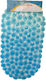 Sidirela Αντιολισθητικό Μπανιέρας με Βεντούζες Γαλάζιο 36x70εκ.
