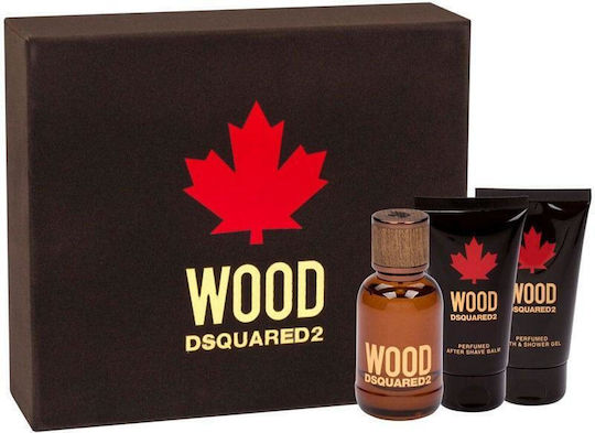 Dsquared2 Wood Pour Home Ανδρικό Σετ με Eau de Toilette 3τμχ