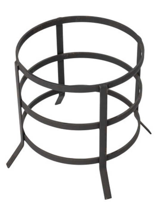 0035 Metallisch Korb Holzlagerung 27x27x30cm