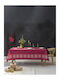 Nima Christmas Time Weihnachtlich Tischtuch Stoff Rot L190xB150cm.
