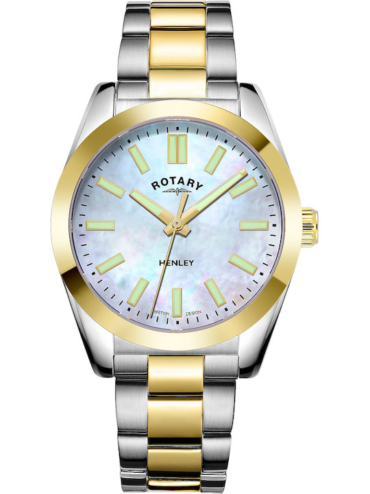 Rotary Henley Uhr mit Batteriewerk