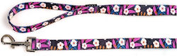 Glee Dog Leash/Lead Strap Dark Flower in Black color 1.2m x 2cm 89242