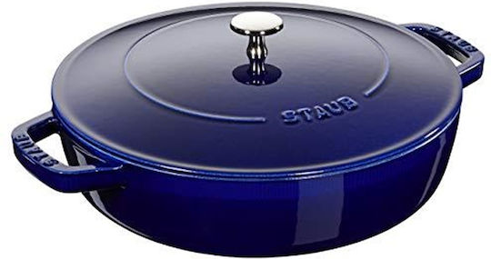 Staub Chistera Deep Cast Iron Pot from Cast Iron 2.4L / 24cm Dark Blue