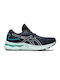 ASICS GEL-Nimbus 24 Damen Sportschuhe Laufen Black / Soothing Sea