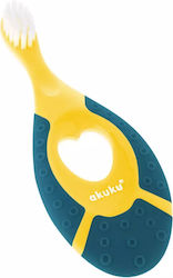 Akuku Baby Toothbrush For 0m+ Yellow/Blue