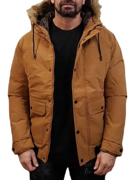 Winter Jacket Parka Brown