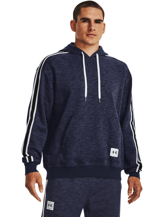 Essential Φούτερ με Κουκούλα Navy Μπλε