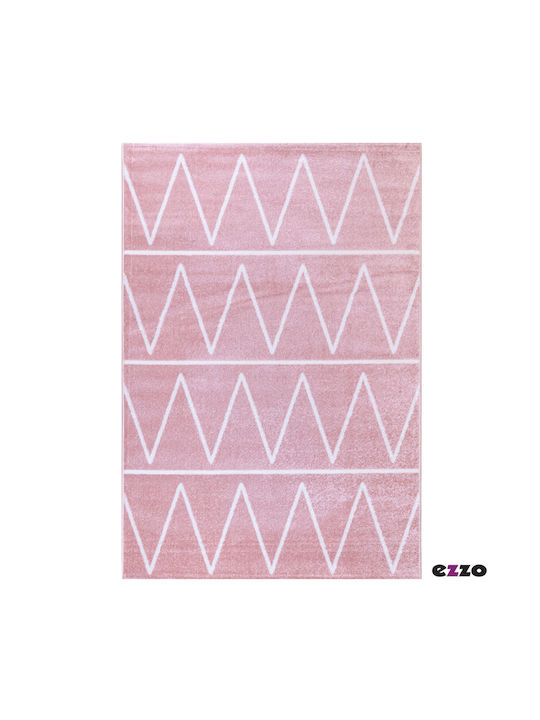 Ezzo B806AX6 Ena Rectangular Rug Pink