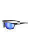 Uvex Sportstyle 706 Sonnenbrillen mit Black Mat Mirror Blue Rahmen und Blau Linse 5320062016